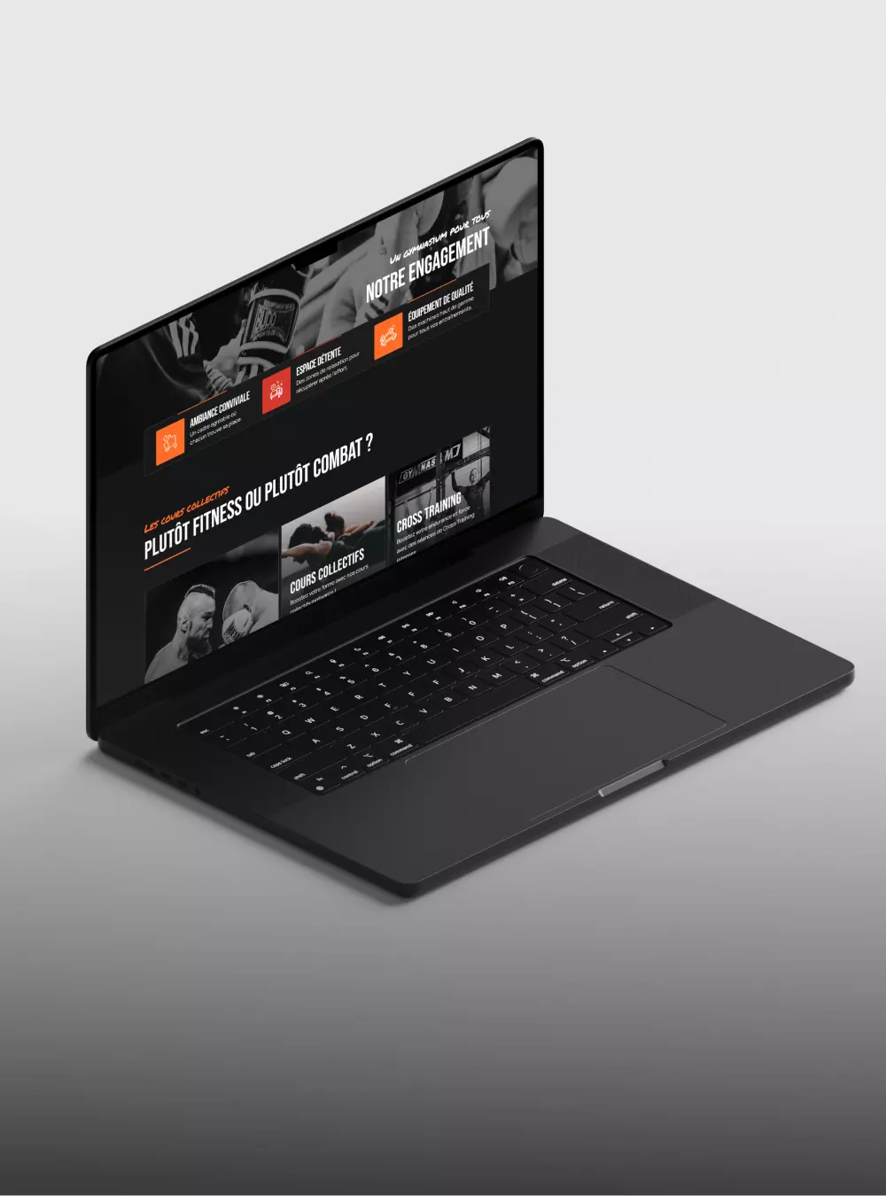 Mockup Laptop Gymnasium